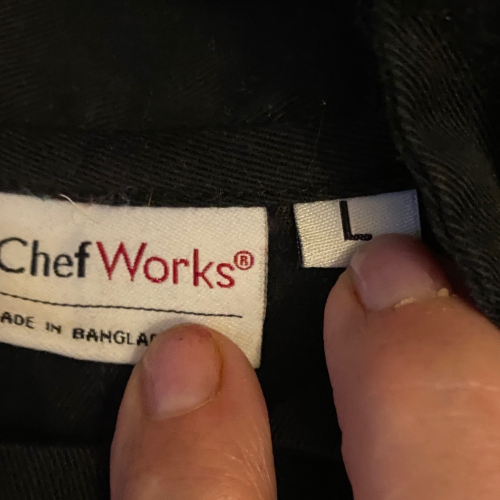 Black Chef Works Jacket Short Sleeved Large - Picture 3 of 11